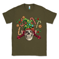 Army Green elf skull Classic Tee - FaDigitalArtStudio