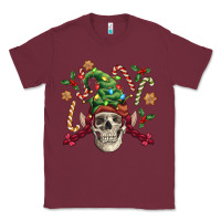 Burgundy elf skull Classic Tee - FaDigitalArtStudio