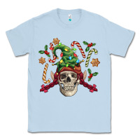 Dusty Blue elf skull Classic Tee - FaDigitalArtStudio
