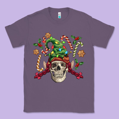Elf Skull Classic Tee Designed By Fadigitalartstudio