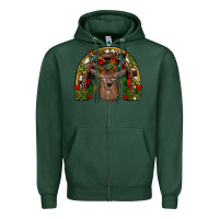 Sports Green deer rainbow Zipper Hoodie - JahusDesignShop