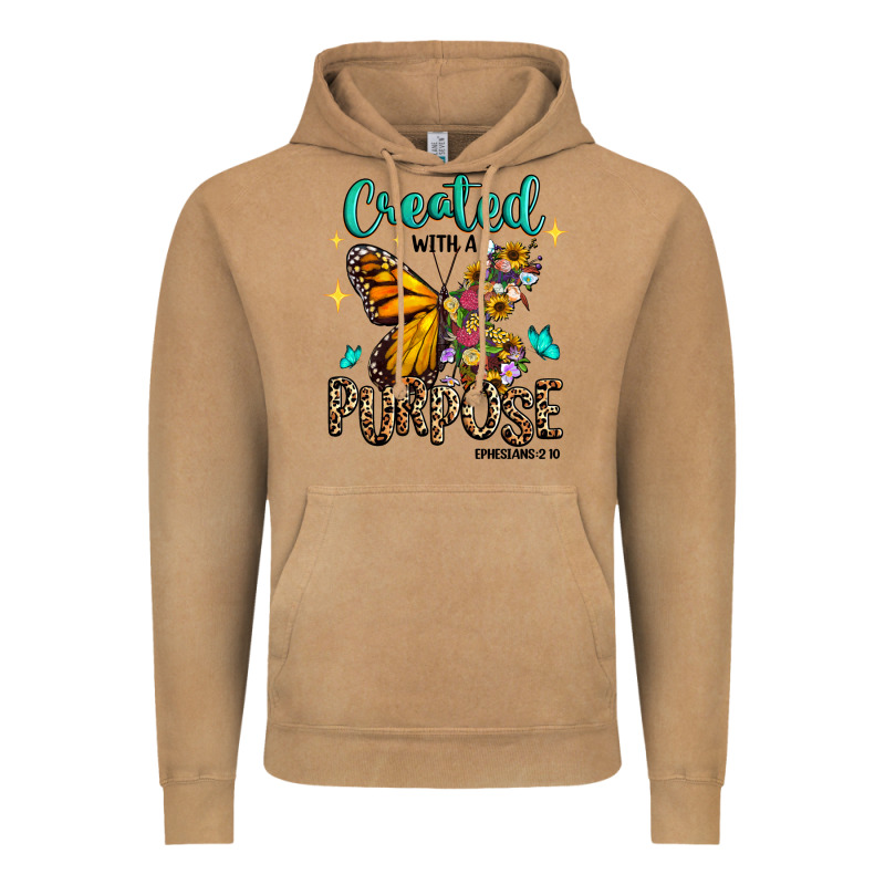 Created With A Purpose Ephesians 2 10 Vintage Hoodie by RanaPortraitStore | Teevron