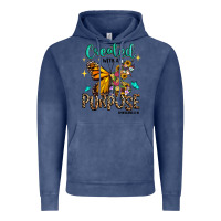 Vintage Denim created with a purpose ephesians 2 10 Vintage Hoodie - RanaPortraitStore