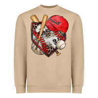Mushroom baseball home plate Heavyweight Sweatshirt - Zillion Design Studio