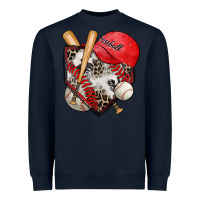 Navy baseball home plate Heavyweight Sweatshirt - Zillion Design Studio