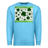 Ocean Blue shamrock Premium Sweatshirt - MaliasSmallBusiness