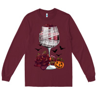 Burgundy halloween roses wine Long Sleeve Tee - FaDigitalArtStudio
