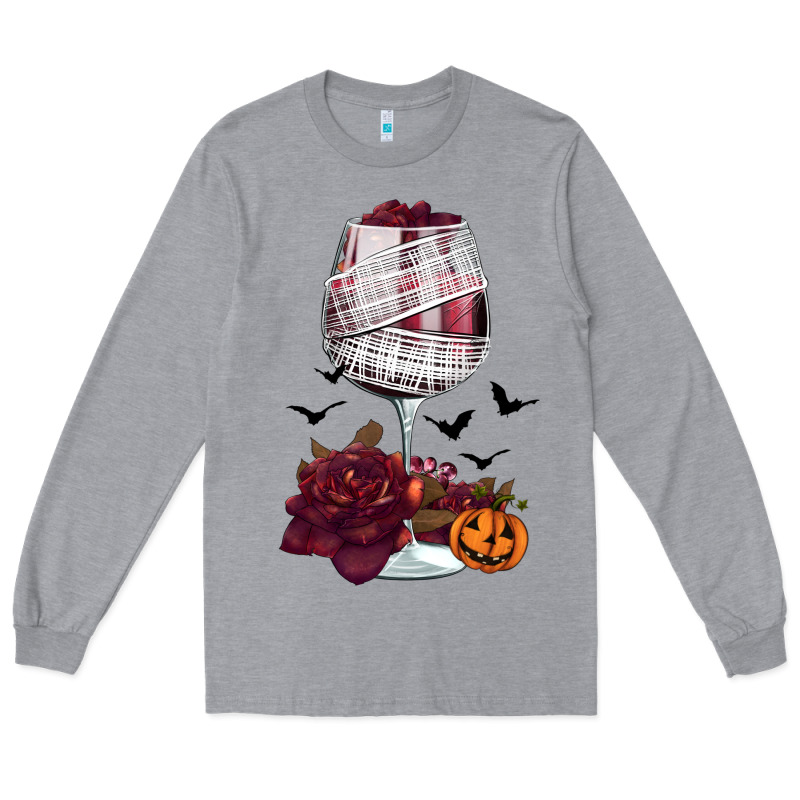 Halloween Roses Wine Long Sleeve Tee by FaDigitalArtStudio | Teevron