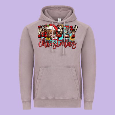 Mooey Christmas Sunflower Vintage Hoodie Designed By Jahusdesignshop