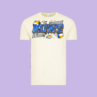 Aunt Volleyball Vintage Tee Designed By Zillion Design Studio
