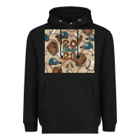 Black Baseball senior Heavyweight Hoodie - NancyCooperArtShop