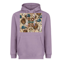 Lavender Baseball senior Heavyweight Hoodie - NancyCooperArtShop