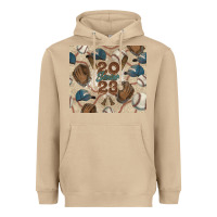 Mushroom Baseball senior Heavyweight Hoodie - NancyCooperArtShop