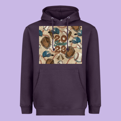 Baseball Senior Heavyweight Hoodie Designed By Nancycooperartshop