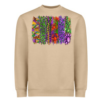 Mushroom Mardi gras brush strokes king cake and craw fish Heavyweight Sweatshirt - RanaPortraitStore