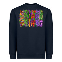 Mardi Gras Brush Strokes King Cake And Craw Fish Heavyweight Sweatshirt | Teevron