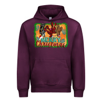 Mauve Wine merry christmas cactus Urban Hoodie - Jasminsmagicworld