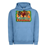 Pigment Pebble Blue merry christmas cactus Urban Hoodie - Jasminsmagicworld