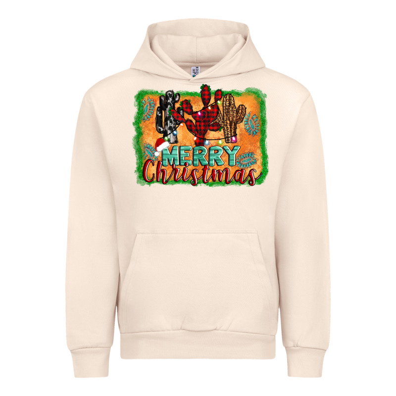 Merry Christmas Cactus Urban Hoodie by Jasminsmagicworld | Teevron