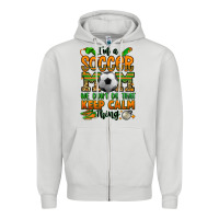 Dove Grey i'm a soccer mom we don't do that keep calm thing Zipper Hoodie - Jasminsmagicworld