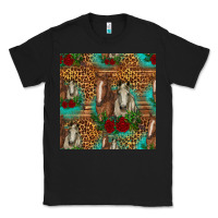 Black horses with roses seamless pattern Classic Tee - HRA Design Shop
