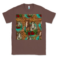 Chestnut horses with roses seamless pattern Classic Tee - HRA Design Shop