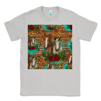 Moon Dust horses with roses seamless pattern Classic Tee - HRA Design Shop