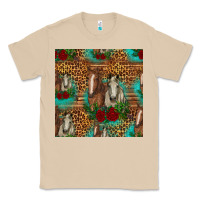 Mushroom horses with roses seamless pattern Classic Tee - HRA Design Shop