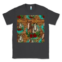 Smoke horses with roses seamless pattern Classic Tee - HRA Design Shop