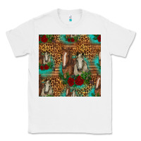 White horses with roses seamless pattern Classic Tee - HRA Design Shop