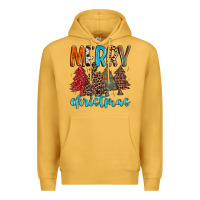 Mustard merry christmas trees Premium Hoodie - MaliasSmallBusiness