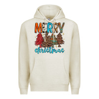 Oatmeal Heather merry christmas trees Premium Hoodie - MaliasSmallBusiness