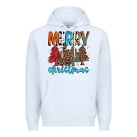 White merry christmas trees Premium Hoodie - MaliasSmallBusiness