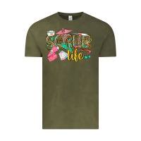 Vintage Olive scrub life Vintage Tee - texasbilliewilder