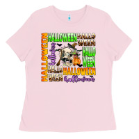 Bubblegum Pink halloween Ladies Tee - AdoDesignShop