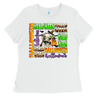 White halloween Ladies Tee - AdoDesignShop