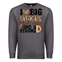 Charcoal Heather i love big sacks tight ends and a strong d Premium Sweatshirt - MaliasSmallBusiness