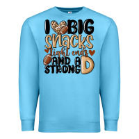 Ocean Blue i love big sacks tight ends and a strong d Premium Sweatshirt - MaliasSmallBusiness