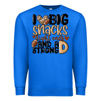 True Royal i love big sacks tight ends and a strong d Premium Sweatshirt - MaliasSmallBusiness