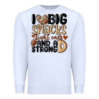 White i love big sacks tight ends and a strong d Premium Sweatshirt - MaliasSmallBusiness