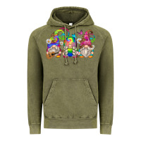 Vintage Olive hippie gnomes Vintage Hoodie - Zillion Design Studio