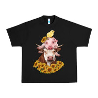 Black cow with pig and chick Urban Heavy Tee - RanaPortraitStore