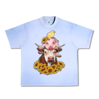 Grape Ice cow with pig and chick Urban Heavy Tee - RanaPortraitStore