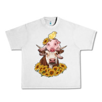 Lunar Rock cow with pig and chick Urban Heavy Tee - RanaPortraitStore