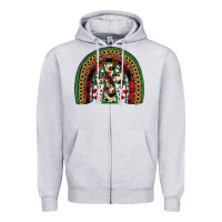 Heather Grey cross rainbow Zipper Hoodie - JahusDesignShop