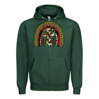 Sports Green cross rainbow Zipper Hoodie - JahusDesignShop