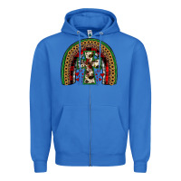 True Royal cross rainbow Zipper Hoodie - JahusDesignShop