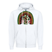 White cross rainbow Zipper Hoodie - JahusDesignShop