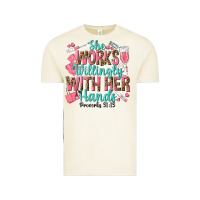 Vintage Arctic she works willingly with her hands Vintage Tee - texasbilliewilder