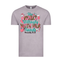 Vintage Zinc she works willingly with her hands Vintage Tee - texasbilliewilder